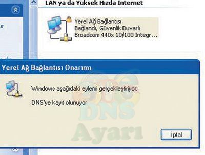 Windows XP DNS Değiştirme Adım 5